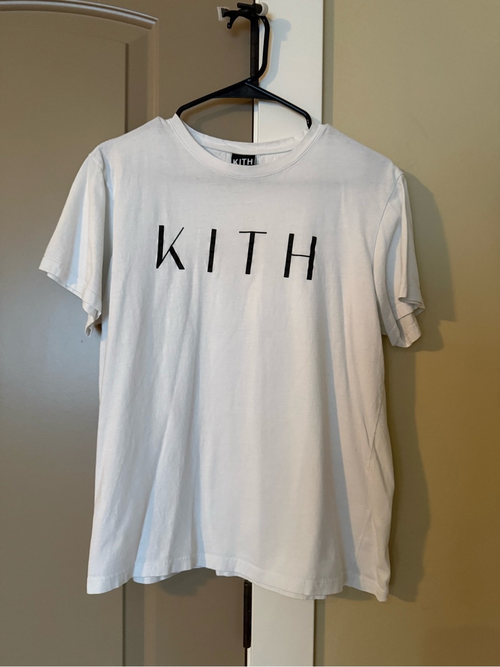 Kith White Tee with Black KITH Lettering